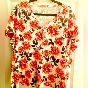 Adorable floral tee